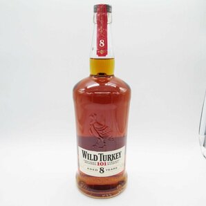 ■【未開封】WILD TURKEY ワイルドターキー 101 ストレート バーボン ウイスキー 8年 1000ml 50.5% 洋酒■/Aの画像1