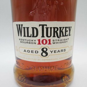 ■【未開封】WILD TURKEY ワイルドターキー 101 ストレート バーボン ウイスキー 8年 1000ml 50.5% 洋酒■/Aの画像2