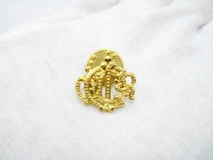 *[Christian Dior] Christian Dior emblem Logo Logo pin brooch accessory */F