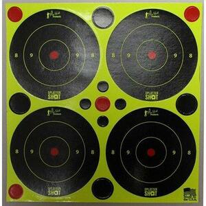 Pro Shot SplatterショットBullseye with Pasters、3インチ 48ターゲット 標的 的紙 実銃 ターゲット プロショット
