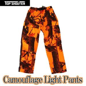 トップシューター ライトウェイト オレンジ迷彩パンツ Ｍ 軽量 薄型 防水 防風 ハンティング 狩猟用 サバゲー