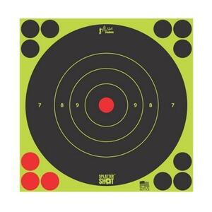 Pro-Shot プロショット SplatterShot 8インチ Bullseye Target 6枚 グリーン 標的 的紙 実銃 ターゲット