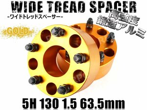 ポルシェ等 ワイドトレッドスペーサー2枚組 PCD130　63.5mm