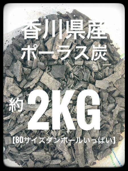 竹炭　2kg ポーラス炭　園芸　観葉植物　土壌改善　　