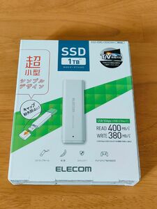新品未使用 ELECOM ESD-EMC1000GWH ホワイト 1TB 外付けポータブルSSD エレコム スティック型
