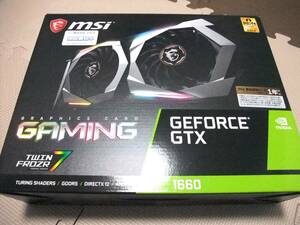 ★ MSI GeForce GTX 1660 GAMING 6G GDDR5 HDMI DP NVIDIA セミファンレス 動作品 美品