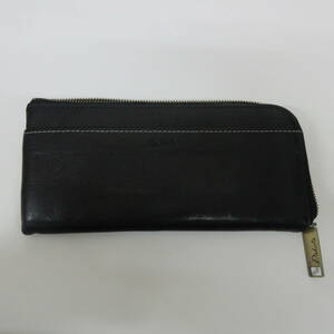 * Dakota long wallet purse black color simple super-discount 1 jpy start 