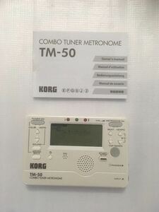 KORG tuner / metronome TM-50* owner manual attaching 