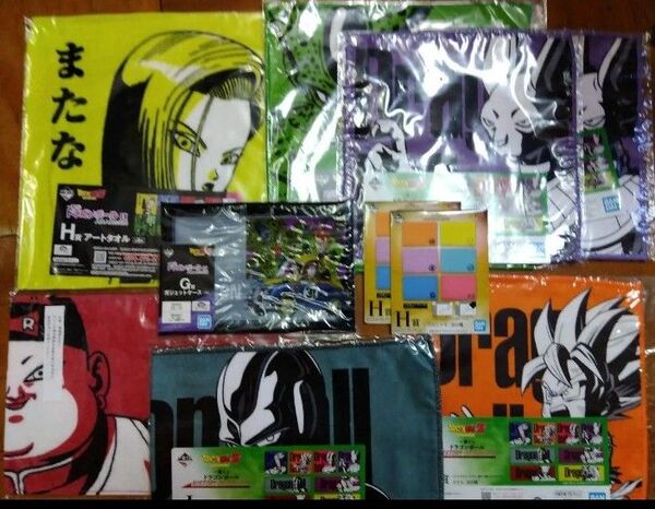 ドラゴンボール 一番くじ まとめ売り G賞 H賞 I賞 J賞 タオル・ガシェットケース・シリコンメモ