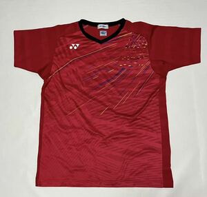  Yonex short sleeves T-shirt men's L size red be leak -ru