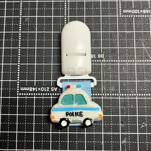 ハンドメイド名札クリップ、パトカー