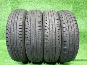 中古 ダンロップ タイヤ 夏 155/65R14 4本 2019年 EC300+