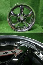 中古 17インチ 17×7J 5穴 WORK VS-KF 社外 アルミホイール 4本セット 当時物 深リム 美品 チェイサー マークⅡなど_画像3