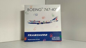 1/400 Phoenix TRANSAERO AIRLINES トランスアエロ航空 BOEING 747-400 旅客機