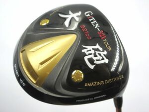 ■ゴルフクラブ ヘッド【GiTEN-521TOUR 大砲 チタン 521cc GD-521 10.5度】シャフト【CARBON-521 FLEX-SR 大砲】ヘッドカバー付 右利き用