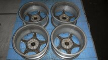 【青森発】中古 アルミ ホイール 純正 RX-7 FD3S 16x8J 5H PCD 114.3 +50 4本 キャップ欠品 1本歪み有＜個人宛発送不可商品＞_画像7