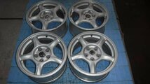 【青森発】中古 アルミ ホイール 純正 RX-7 FD3S 16x8J 5H PCD 114.3 +50 4本 キャップ欠品 1本歪み有＜個人宛発送不可商品＞_画像1