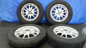 【宮城 塩釜発】中古 スタッドレスタイヤ・ホイールセット 社外品 Strategy ノーストレック N3i 145/80R13 2021年製 ※個人宛発送不可