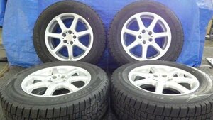 【宮城 塩釜発】中古 タイヤ・純正オプションホイールセット 4本 DBA-SHJ フォレスター 215/65R16 WINTERMAXX WM02 2022年※個人宛発送不可