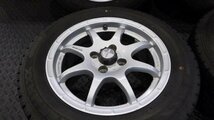 【宮城 塩釜発】中古 タイヤ・アルミホイールセット 4本 社外品 HART MOTOR SPORTS 185/65R15 6.5J PCD100 オフセット+45 ※個人宛発送不可_画像4