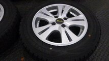 【宮城 塩釜発】中古 冬タイヤ・社外ホイールセット 4本 165/70R14 ダンロップ WINTERMAXX WM02 2021年製 9分山 ※個人宛発送不可_画像5