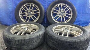 【宮城 塩釜発】中古 冬タイヤ・社外ホイールセット 4本 185/60R14 ブリヂストン BLIZZAK XG01 2021年製 マナレイ DIREZZA※個人宛発送不可