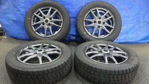 【宮城 塩釜発】中古 冬タイヤ・社外ホイールセット 4本 155/65R13 グッドイヤー アイスナビ7 2023年製 9～10分山 ※個人宛発送不可