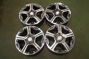 【青森発】中古 アルミ ホイール マツダ純正 フレアクロスオーバー 15x4.5J 4H PCD 100 +45 4本 ＜個人宛発送不可商品＞