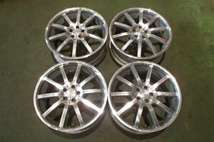 【青森発】中古 アルミ ホイール 社外 SPORT TECHNIC 18x7.5J 5H PCD 114.3 オフセット不明 4本 ＜個人宛発送不可商品＞