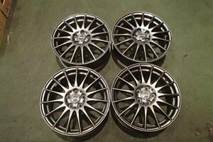 【青森発】中古 アルミ ホイール 社外 CROSS SPEED 16x6J 5H PCD 100 +42 4本 ＜個人宛発送不可商品＞