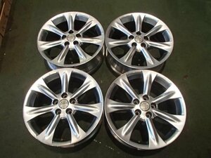 【青森発】中古 アルミ ホイール トヨタ純正 30系ハリアー 18x7J 5H PCD 114.3 +35 4本 ＜個人宛発送不可商品＞