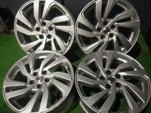 【青森発】中古 アルミ ホイール SUBARU純正 レヴォーグ 18x7.5J 5H PCD 114.3 +55 4本 バルブキャップ欠品＜個人宛発送不可商品＞