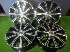 【青森発】中古 アルミ ホイール 社外 Weds Rizcey 16x6.5J 5H PCD 114.3 +53 4本 バルブキャップ欠品＜個人宛発送不可商品＞