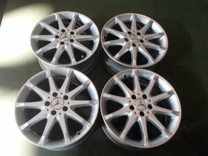 【青森発】中古 アルミ ホイール 純正 メルセデスベンツ 17x7J 5H PCD 112 +49 4本 ＜個人宛発送不可商品＞