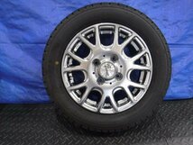 【宮城 塩釜発】中古 タイヤ・アルミホイールセット 4本 社外品 155/65R13 4J PCD100 オフセット+43 グッドイヤー 8分山 ※個人宛発送不可_画像6