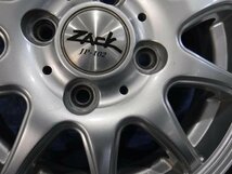 【宮城 塩釜発】中古 タイヤ・アルミホイールセット 4本 社外品 145/80R13 4J オフセット+42 トーヨー ice FRONTAGE ※個人宛発送不可_画像4