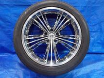 【宮城 塩釜発】中古 タイヤ・社外アルミホイールセット PM Performance wheels 20×8.5J ＜タイヤはジャンク品＞ ※個人宅あて発送不可_画像3