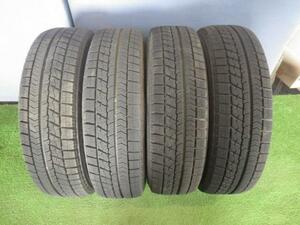 【青森発】中古 ブリヂストン スタッドレス 冬 タイヤ VRX 165/70R14 4本 2018年製＜個人あて発送不可商品＞