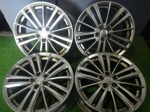 【青森発】中古 アルミ ホイール SUBARU純正 インプレッサ 17x7J 5H PCD 100 +48 4本 バルブキャップ欠品＜個人宛発送不可商品＞