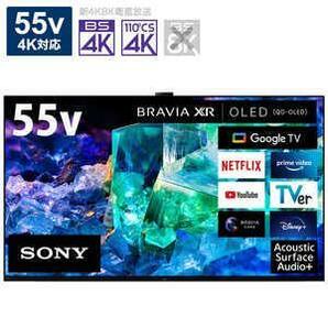 美品 2023年製 ソニー SONY QD-OLED BRAVIA 有機ELテレビ XRJ-55A95K ブラビア カム付 お引き取り・近隣自配送限定の画像1