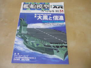 ゆうパケ160[艦船模型スペシャル no.51]大鳳と信濃 日本海軍の巨大空母　2014　モデルアート