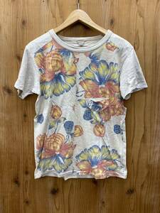フィルミランジェ　filmelange tシャツ サイズ　3 アロハ柄 フラワー　花　ポケット メンズ トップス　半袖　カットソー 花柄　ハワイ　