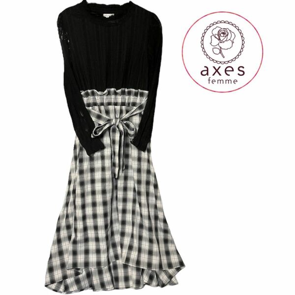 【No.186】新品タグ付き axes femme ワンピース Mサイズ