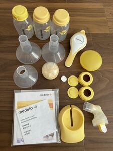 medela メデラ 搾乳器 手動 付属品多数 取扱説明書あり 母乳 さく乳 出産準備