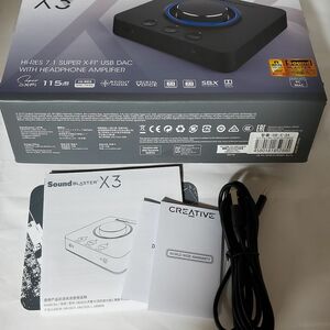 Creative Sound Blaster X3 7.1 Super X-Fi USB DAC PC PS4 switch mac 動作品