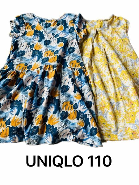 UNIQLO 110 ワンピース　ポケット付き