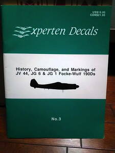 ExpertenDecals エクスパルテンデカール No.3 1/48 フォッケウルフFw190Ds JV44 解説書付