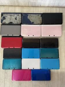 Nintendo 3DS 3DSLL NEW 3DSLL body total 17 pcs. set set sale large amount operation not yet verification Junk 