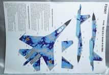 FOXBOT １/４８ ウクライナ空軍 SU-27S用　デジタル迷彩用マスキング用紙とデカール_画像4