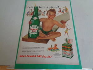 prompt decision advertisement Ad ba Thai Gin g Canada do Rizin ja-e-ru soda 1950s retro package ko Large . Vintage 